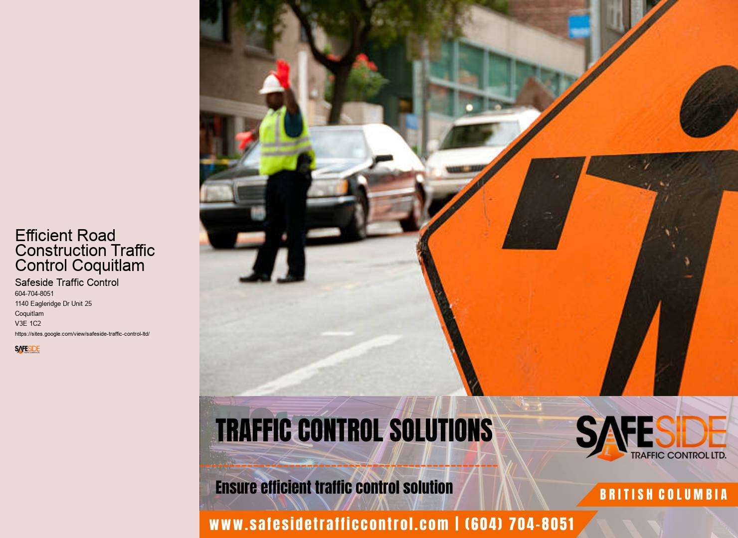 Reliable Traffic Flow Management Efficient Road Construction Traffic Control Coquitlam