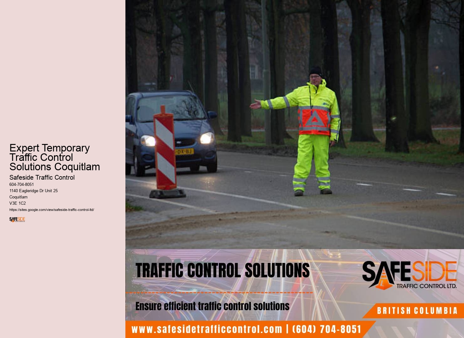 Traffic control planning Expert Temporary Traffic Control Solutions Coquitlam