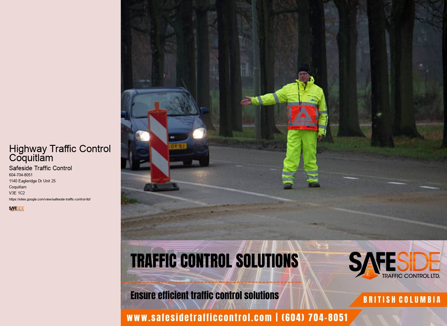 Dependable Traffic Control Contractors in Highway Traffic Control Coquitlam