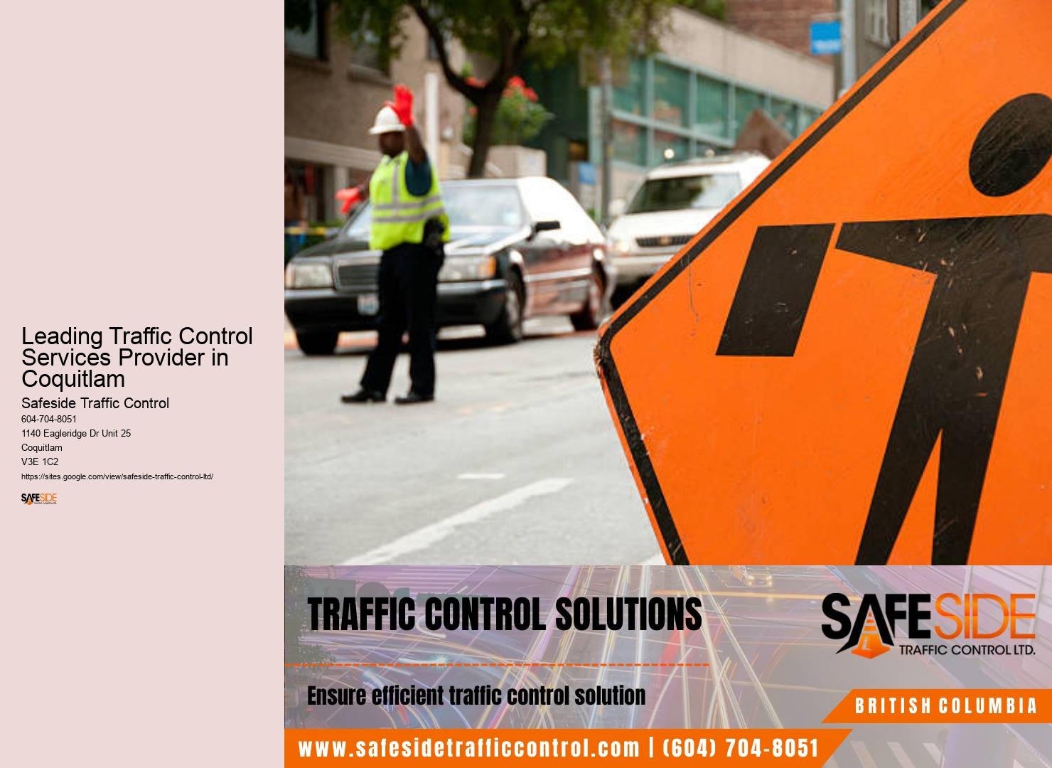 Leading Traffic Control Services Provider in Coquitlam traffic control system