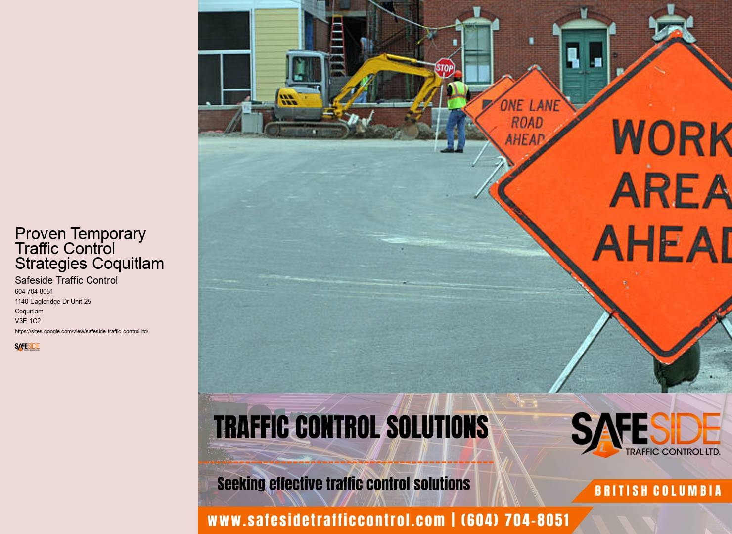Professional Lane Closure Services Proven Temporary Traffic Control Strategies Coquitlam