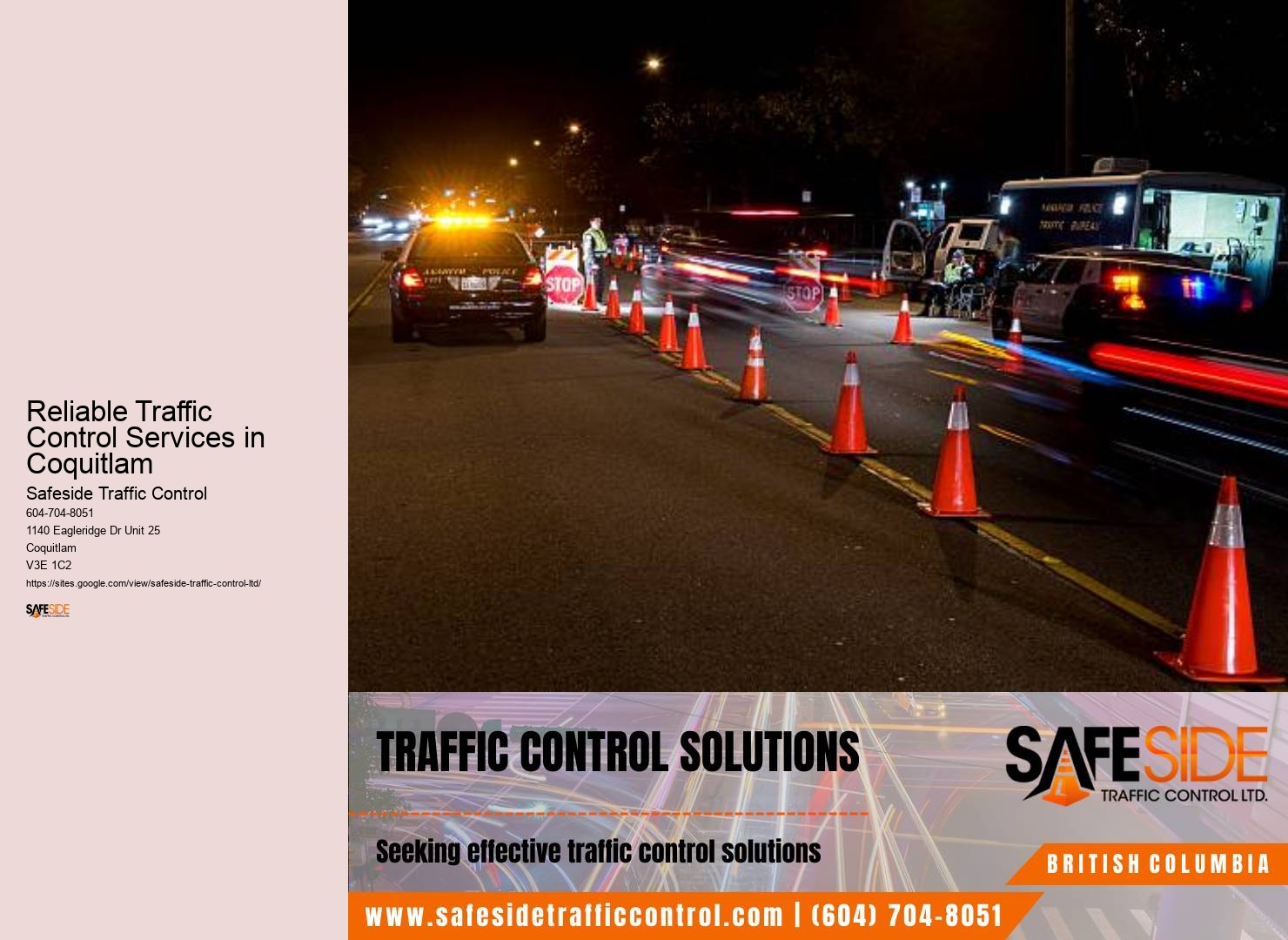 Reliable Traffic Control Services in Coquitlam traffic management services
