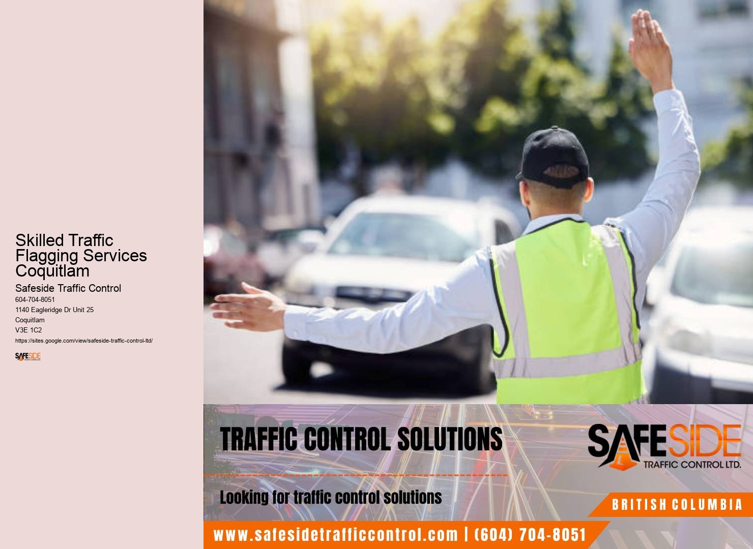 Skilled Traffic Flagging Services Coquitlam traffic control regulations