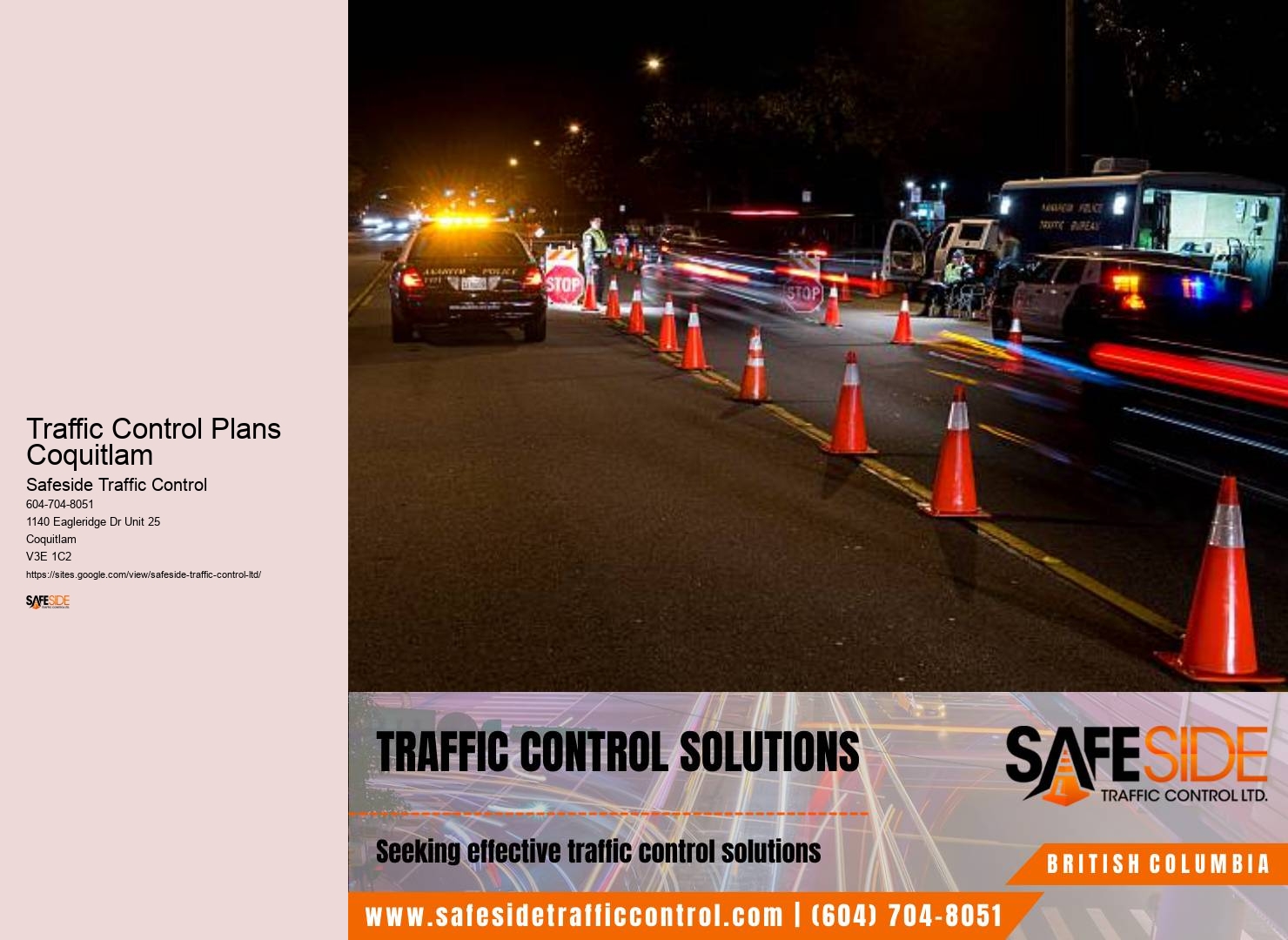Cutting-edge Traffic Control Technology Traffic Control Plans Coquitlam
