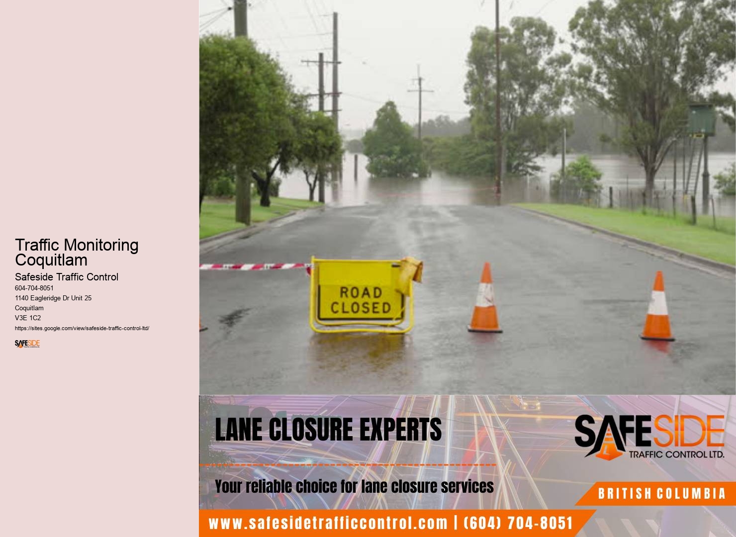 Customized Traffic Control Plans Traffic Monitoring Coquitlam