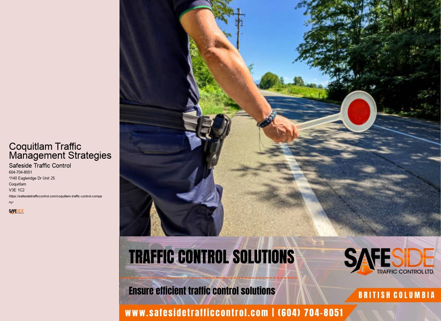 Coquitlam Traffic Management Strategies traffic control work zones