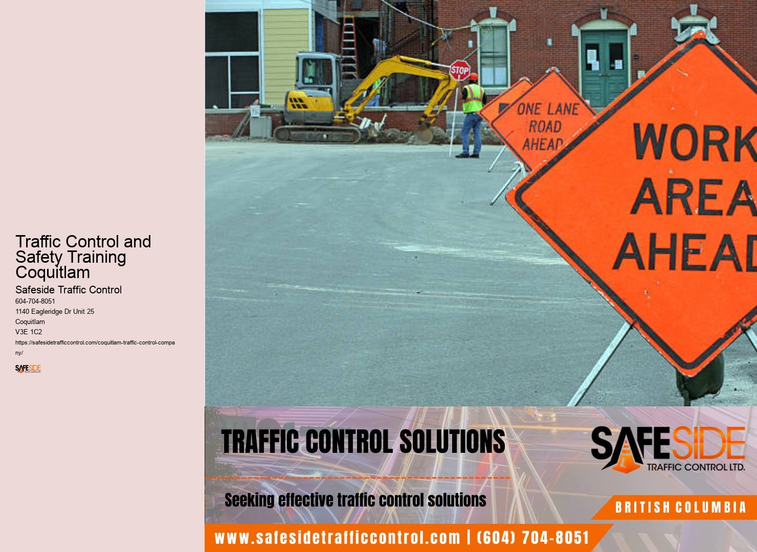 Traffic control professionals Traffic Control and Safety Training Coquitlam