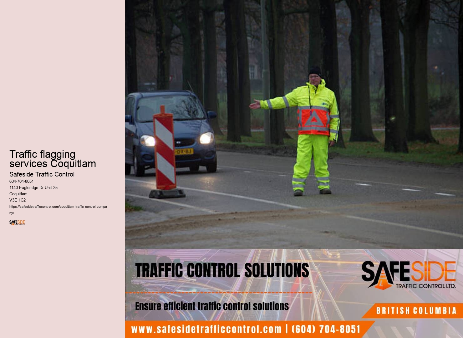 Traffic flagging services Coquitlam traffic safety experts