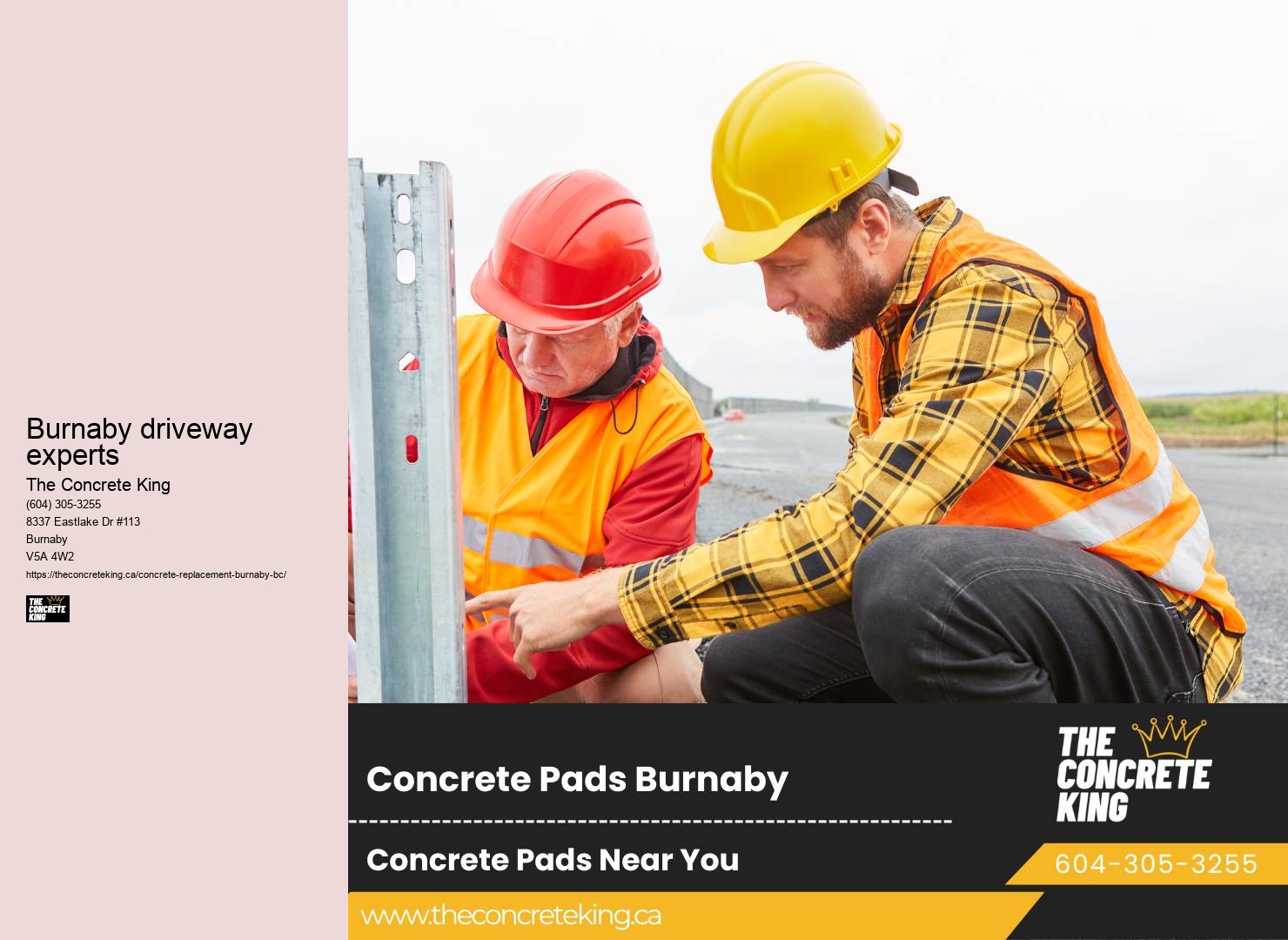 Professional Concrete Driveway Builders Burnaby driveway experts
