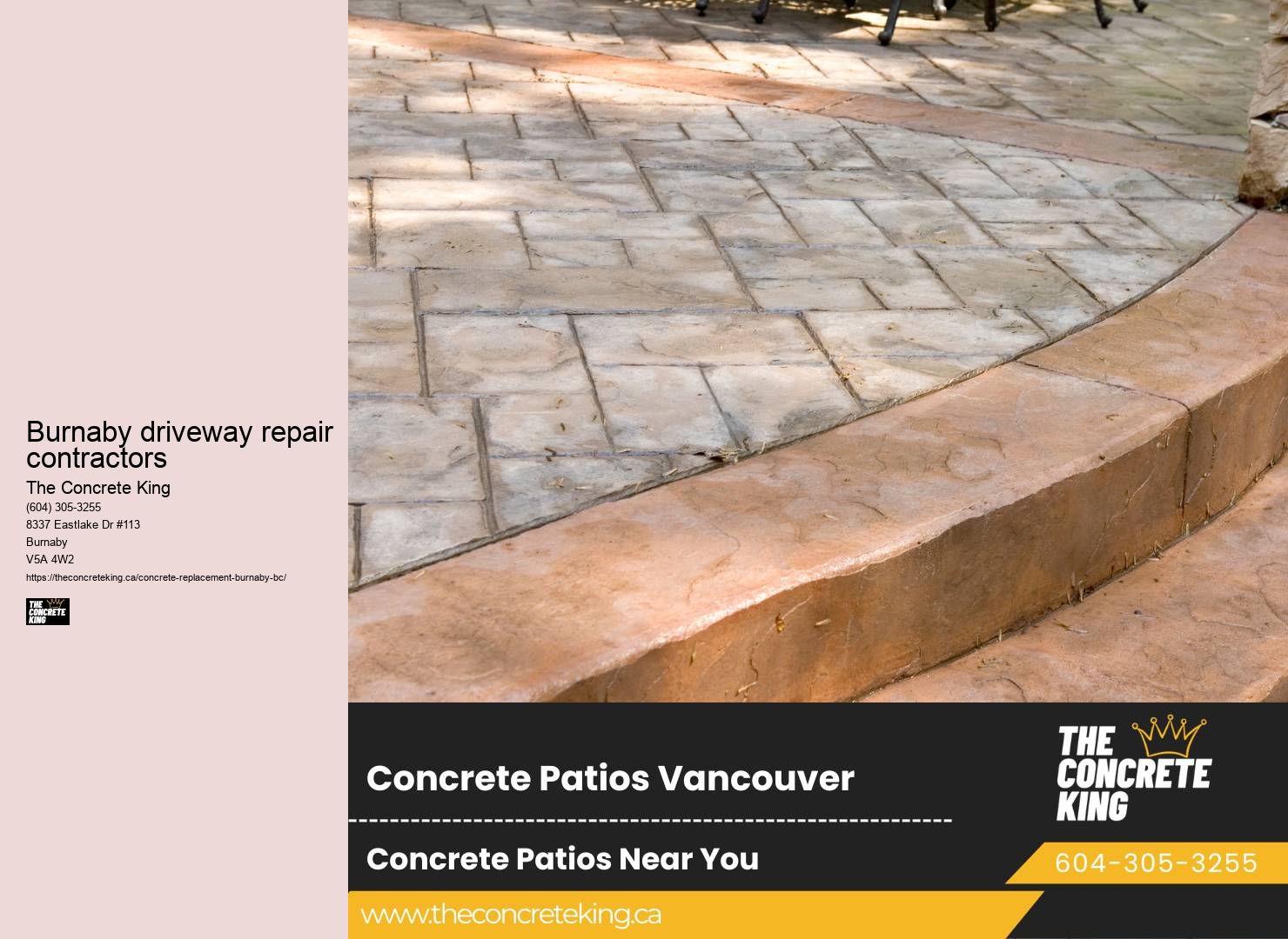 Burnaby driveway repair contractors