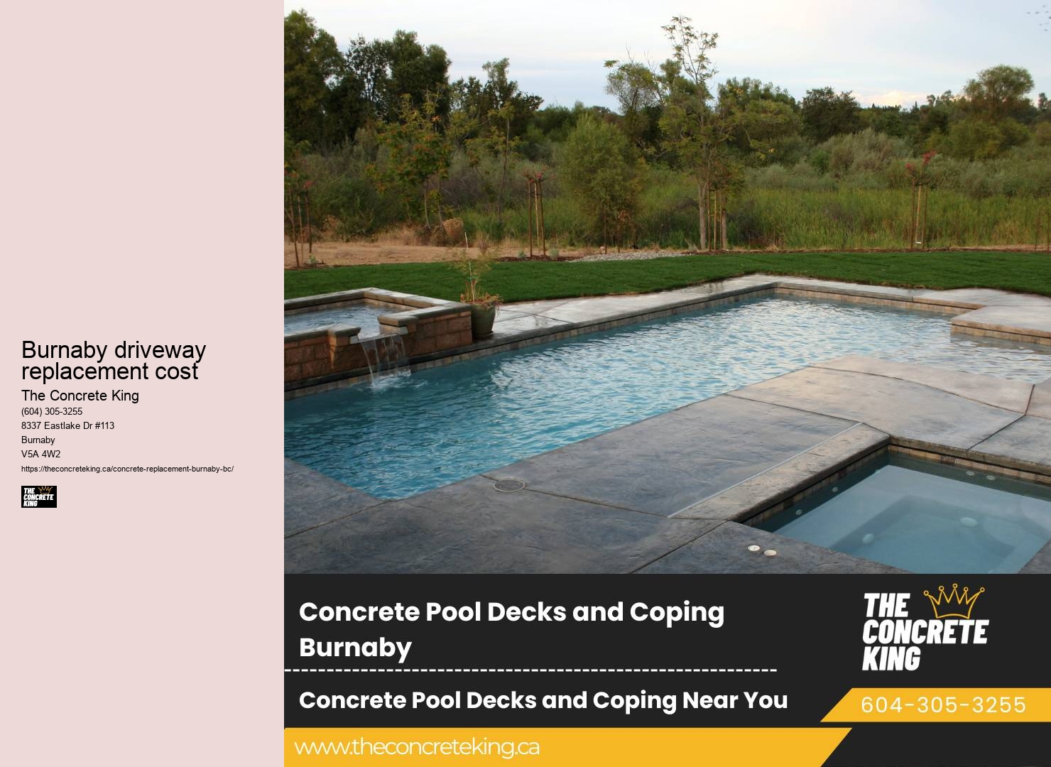 Best Concrete Driveway Services Burnaby driveway replacement cost