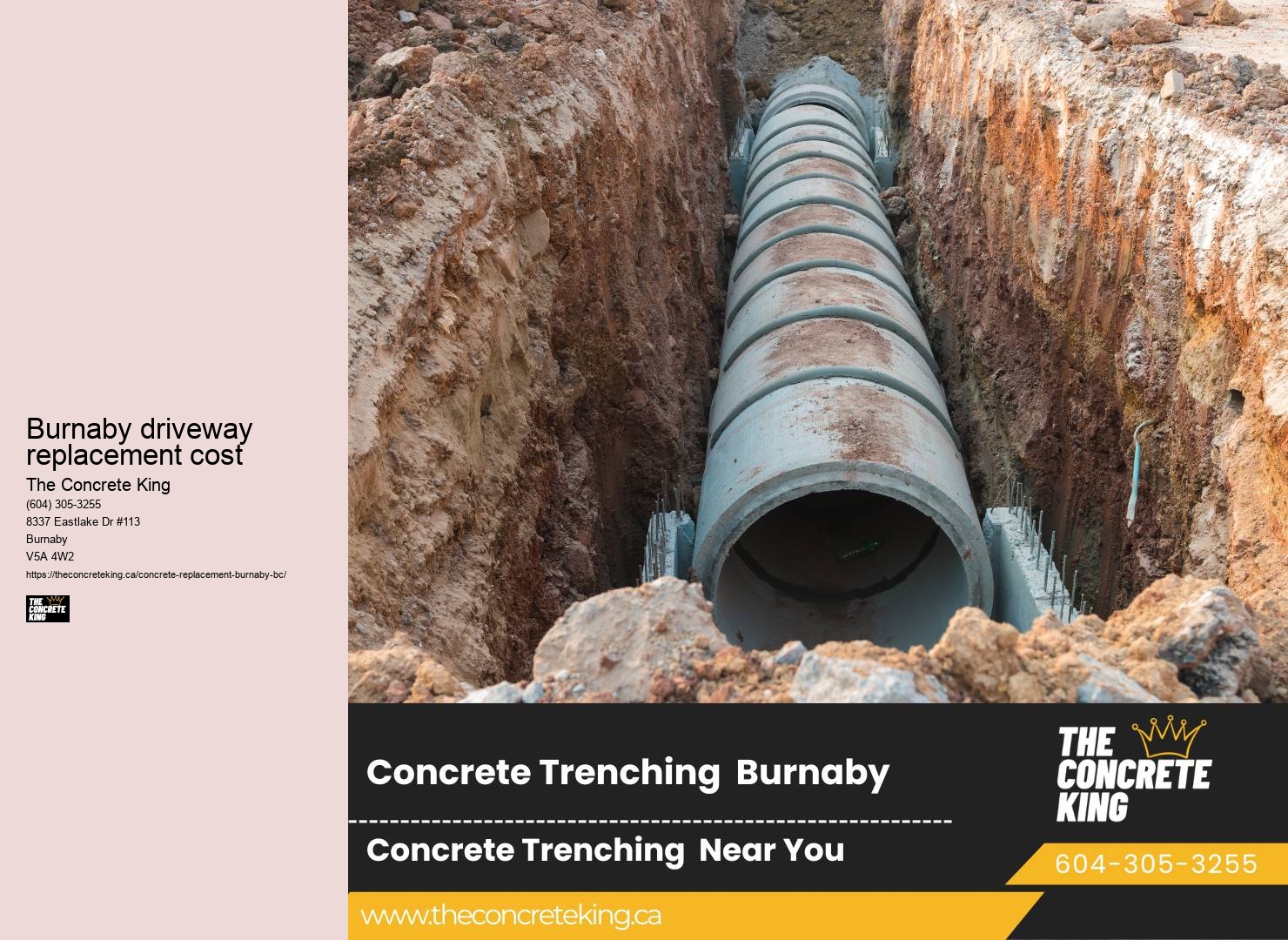 Burnaby driveway replacement cost concrete driveway repair