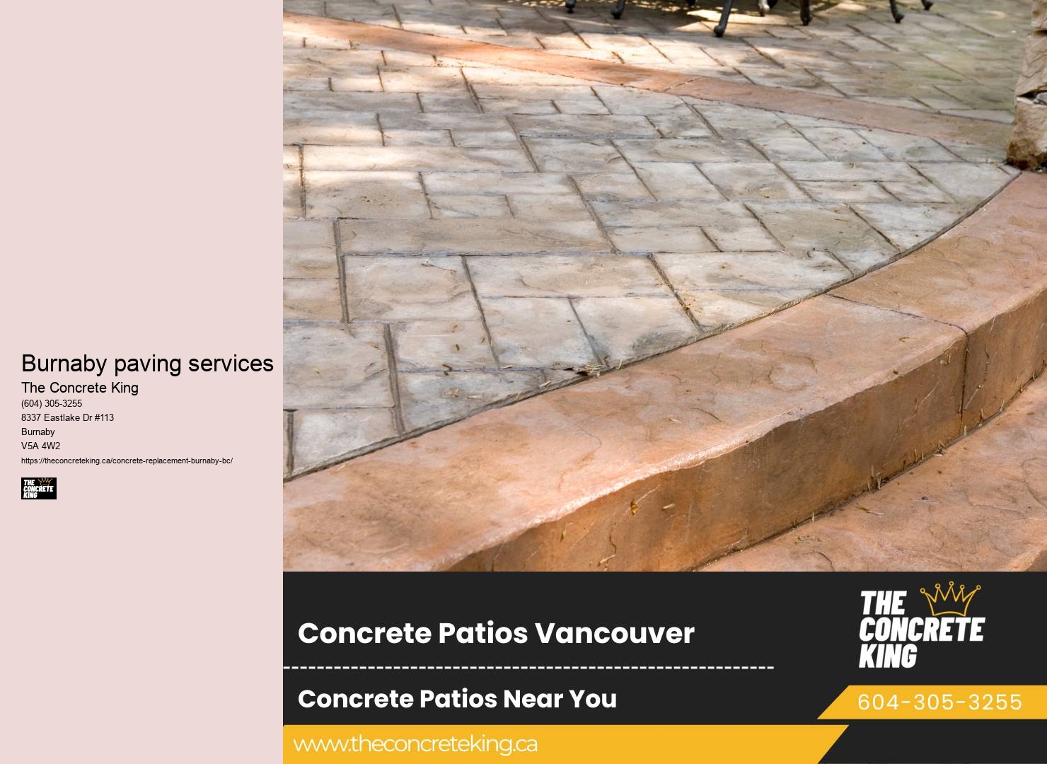 Concrete driveway renovation Burnaby paving services