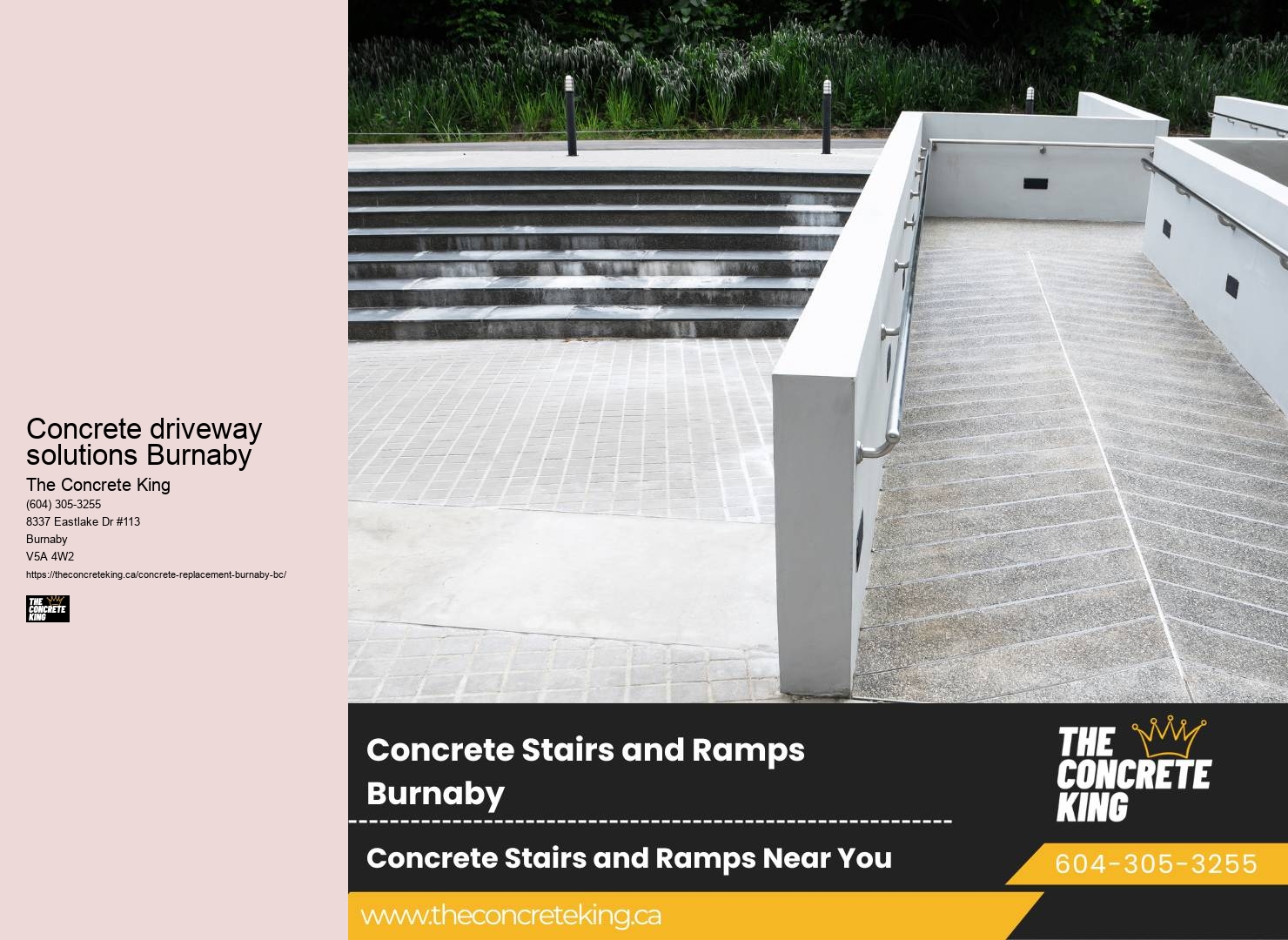 Driveway replacement companies Concrete driveway solutions Burnaby