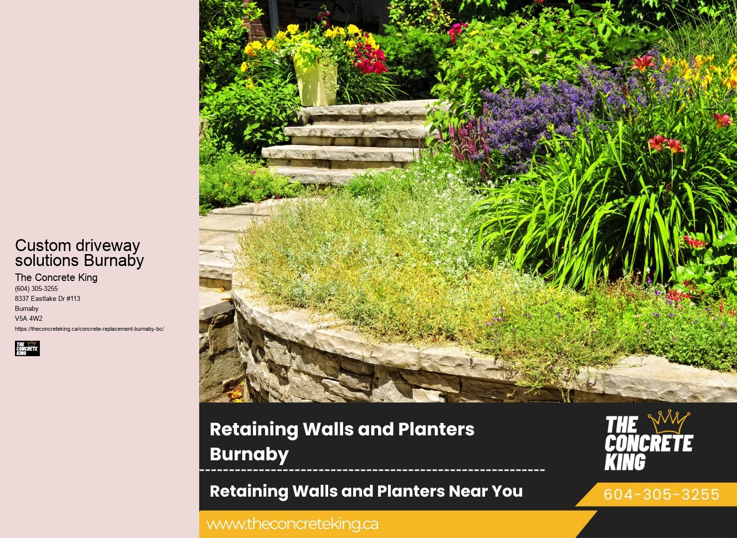Custom driveway solutions Burnaby Driveway Concrete Estimates