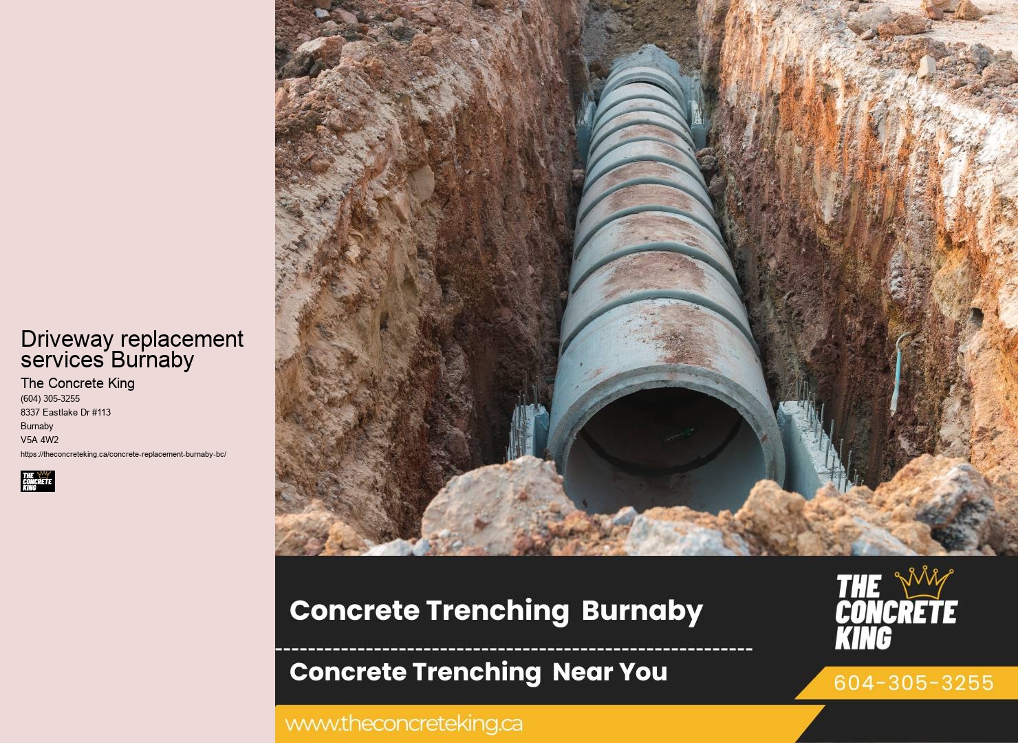 Modern Driveway Design Driveway replacement services Burnaby