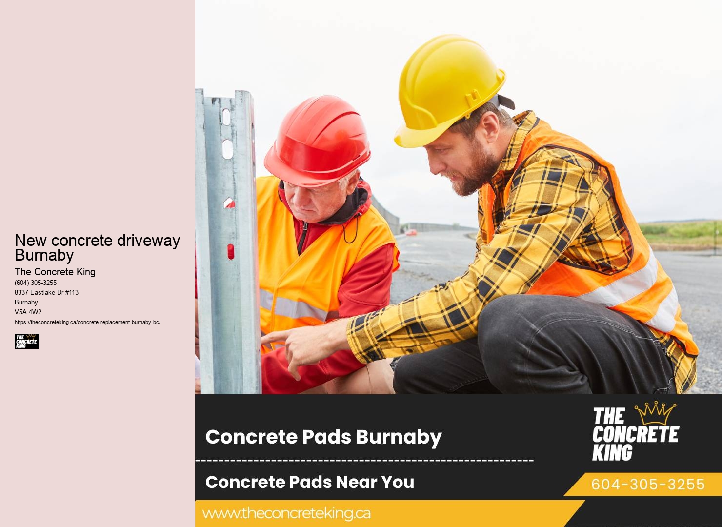 New concrete driveway Burnaby concrete paving services