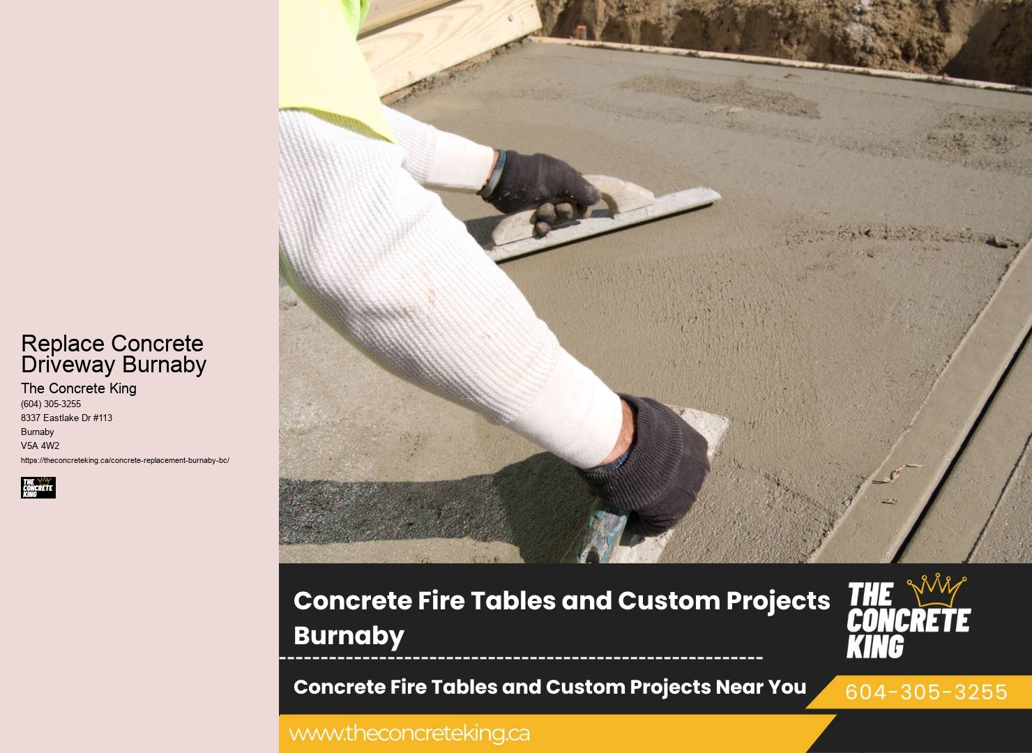 Driveway Concrete Installers Replace Concrete Driveway Burnaby